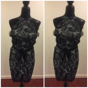 Lace shorts jumpsuit